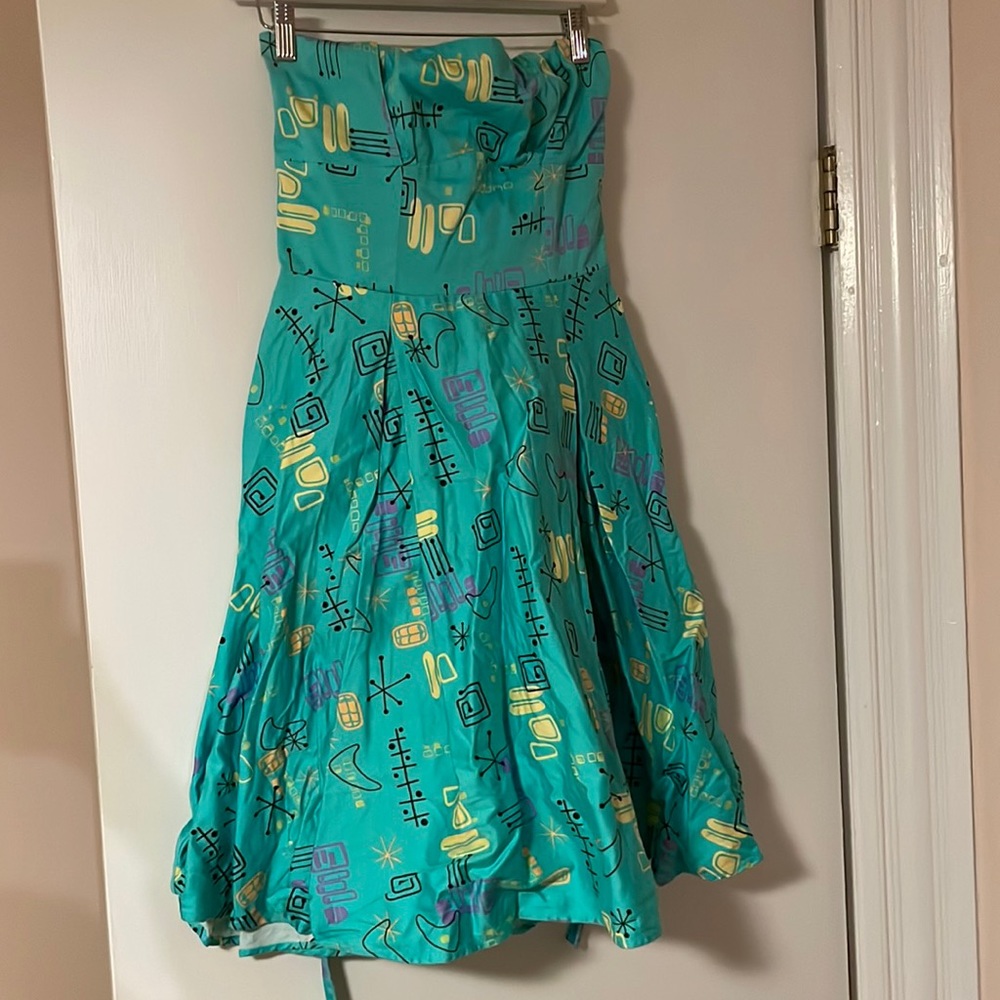 Pinup Couture Mint Atomic Halter Dress *Unicorn* Medium